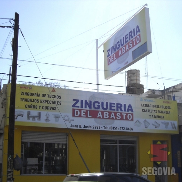 Letreros Front Zinguería del Abasto