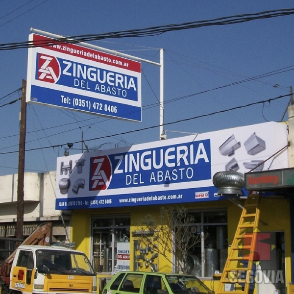 Letreros Front Zinguería del Abasto