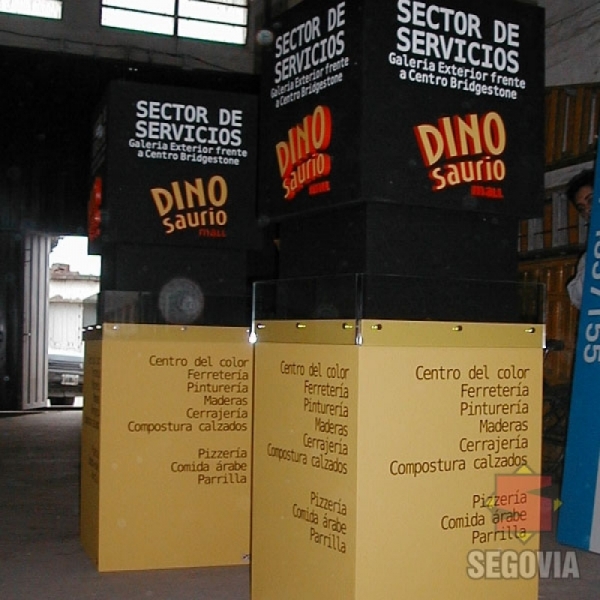 Señalética Dino Mall 